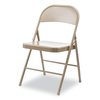 Alera Armless Steel Folding Chair, Supports Up to 275 lb, Tan, PK4, 4PK ALECA945